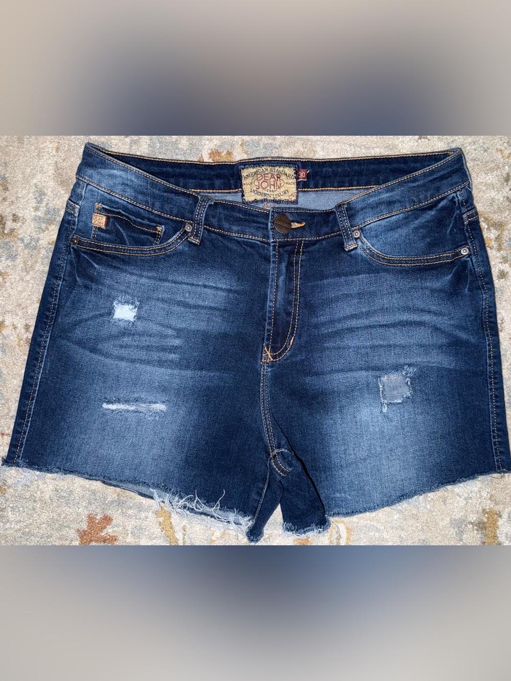 Dear John Modern Luxury 4” Jean Shorts - Blue